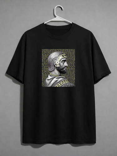 تیشرت مشکی طرح تاریخی کوروش بزرگ