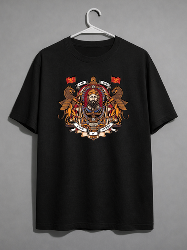 تیشرت مشکی طرح کوروش شاه شاهان